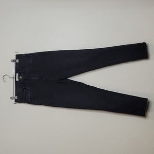 Revtown High Rise Stretch Decade Denim Jeans 28 Ankle Black Dark Wash